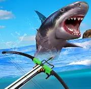 水下矛捕鱼虎鲨