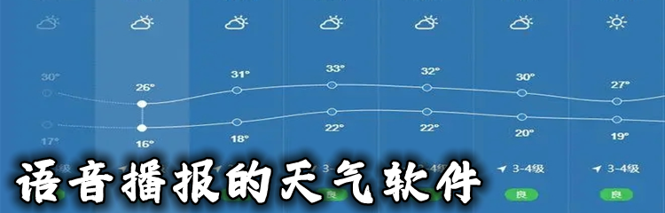 语音播报的天气软件