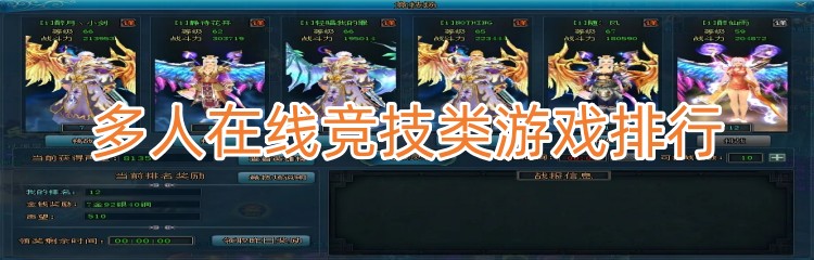 多人在线竞技类游戏排行