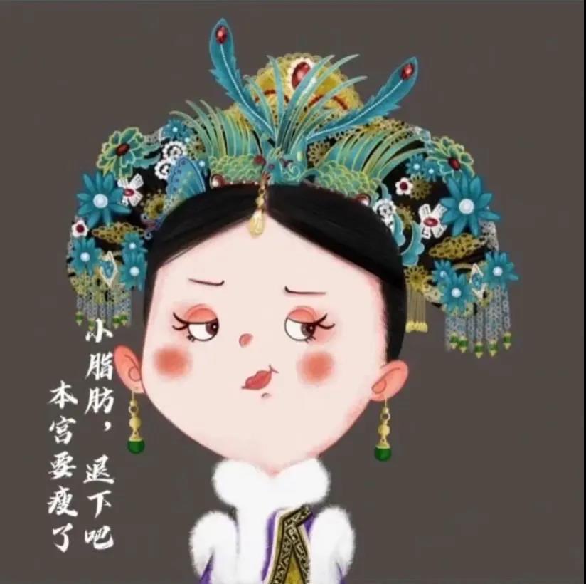 抖音小脂肪退下吧本宫要瘦了表情包-插图2