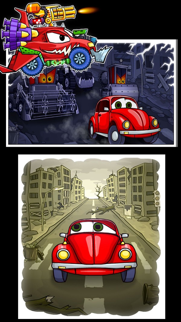 全民飞车派对大车吃小车游戏-插图2