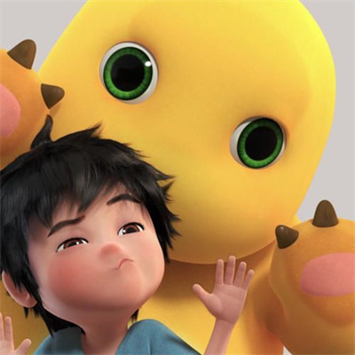 奶龙和小七动态表情包-插图2