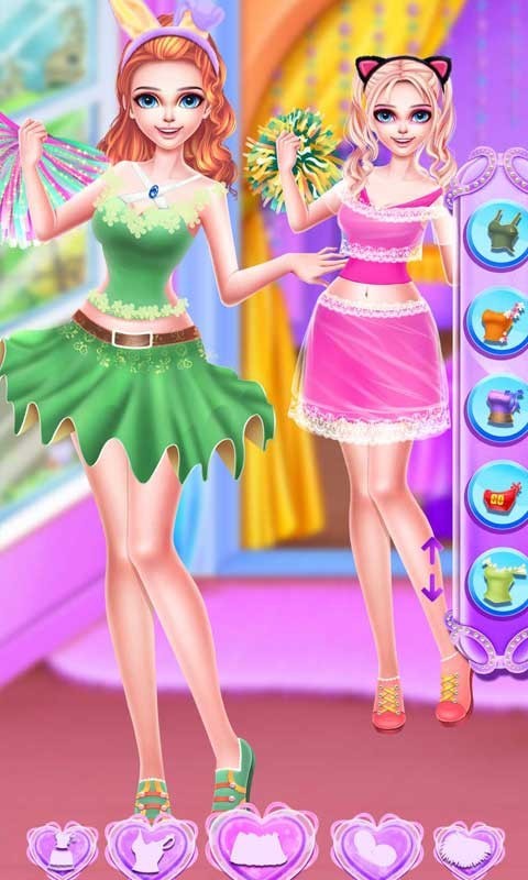 高中棒球啦啦队装扮游戏-插图2