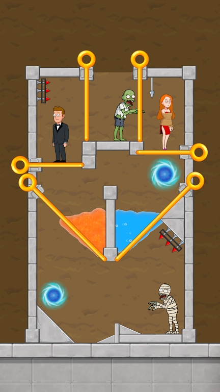 益智间谍拉动别针游戏-插图1