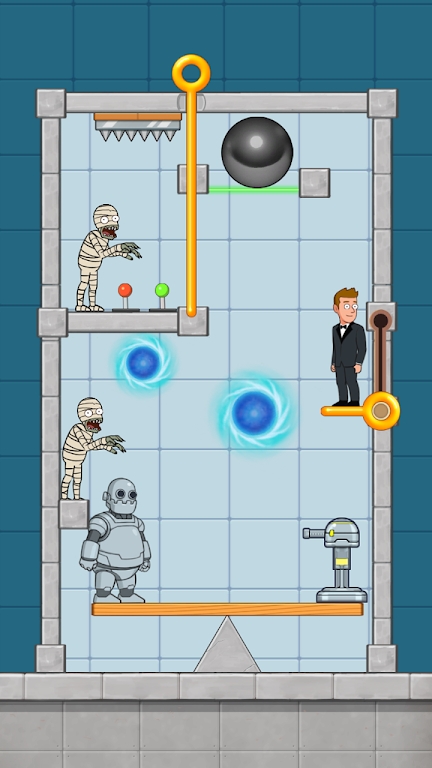 益智间谍拉动别针游戏-插图2