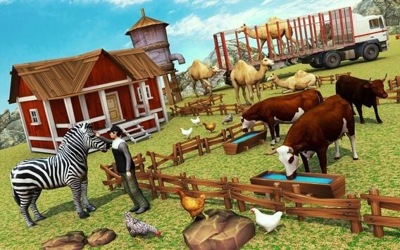 动物运输车越野驾驶游戏-插图1