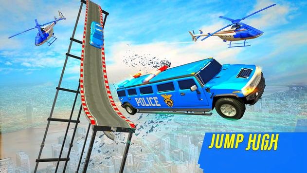 美国警察豪华轿车坡道特技-插图1