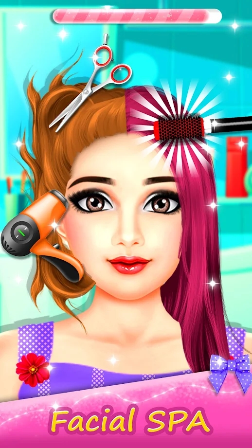 时尚美容院化妆游戏-插图2