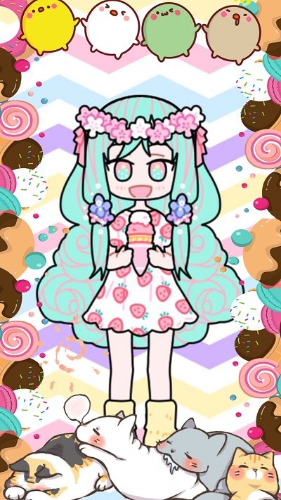 托卡粉彩少女换装游戏-插图1