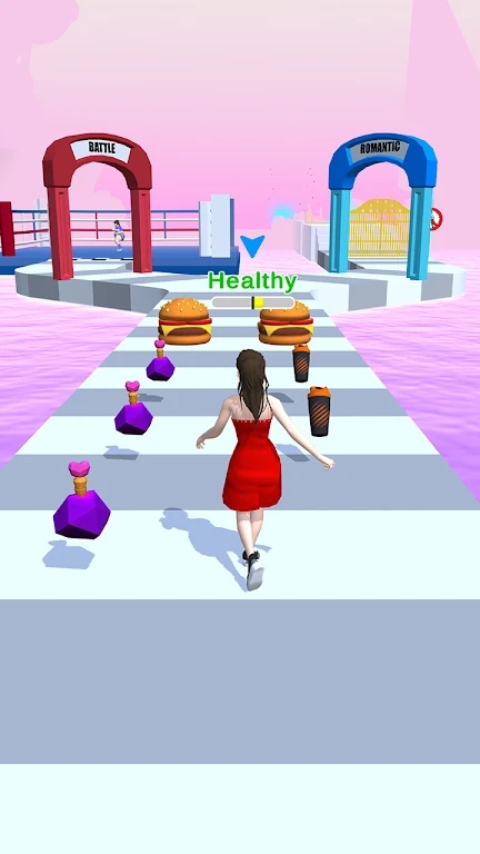 女孩赛跑者3D-插图1 女孩赛跑者3D-插图1