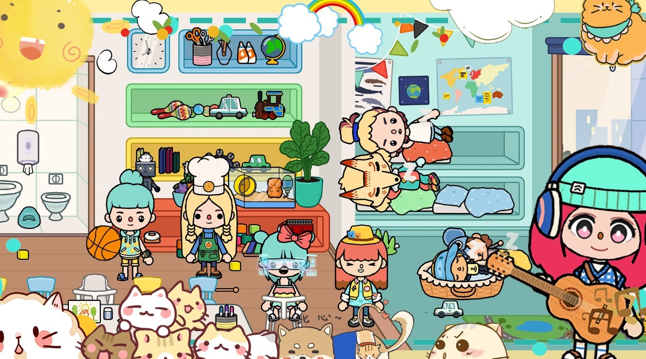 樱花城堡校园小镇-插图1