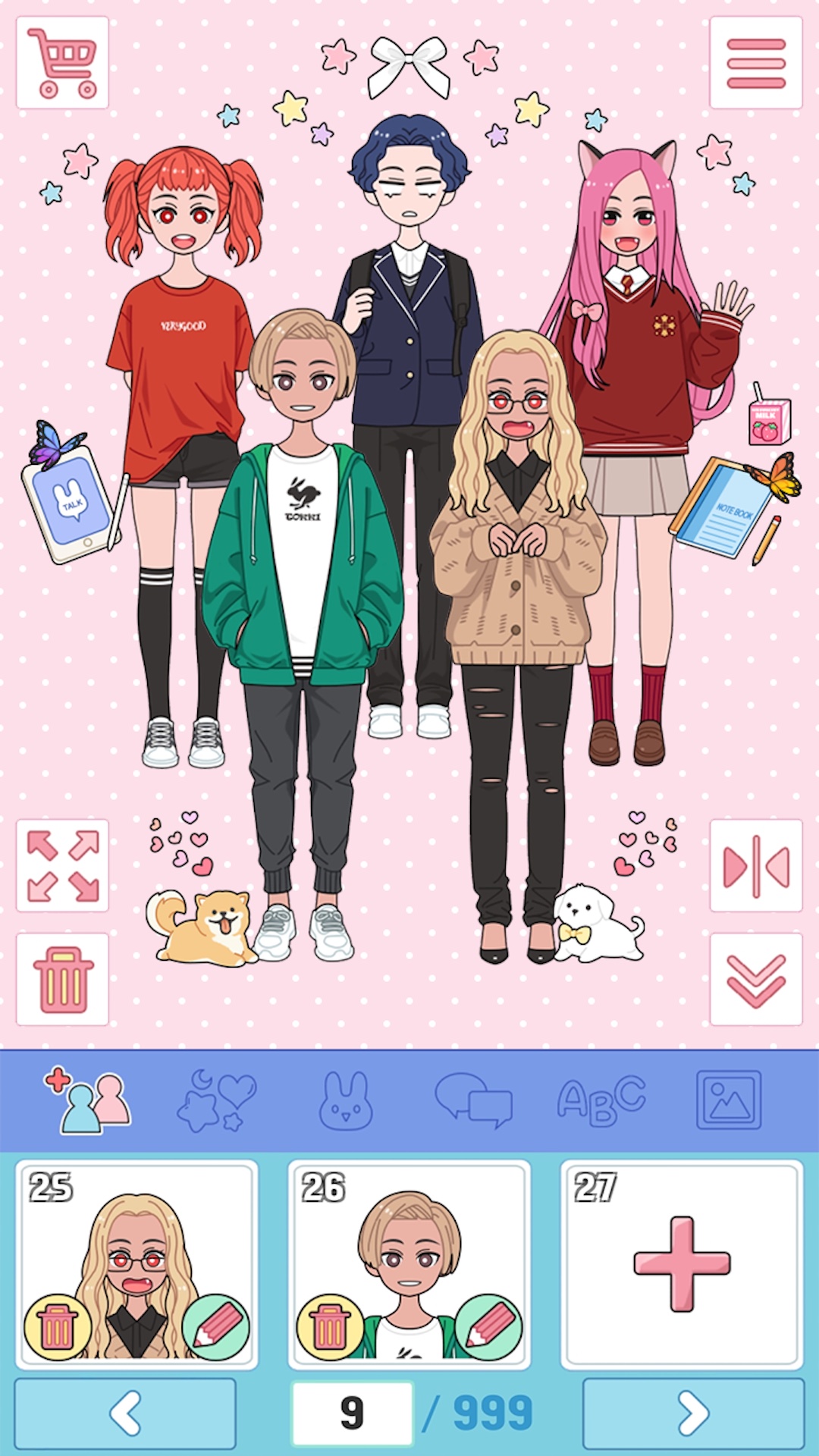 我的涂画世界少女-插图1