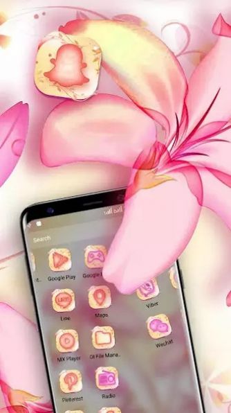 Lily Pink Theme Launcher-插图1