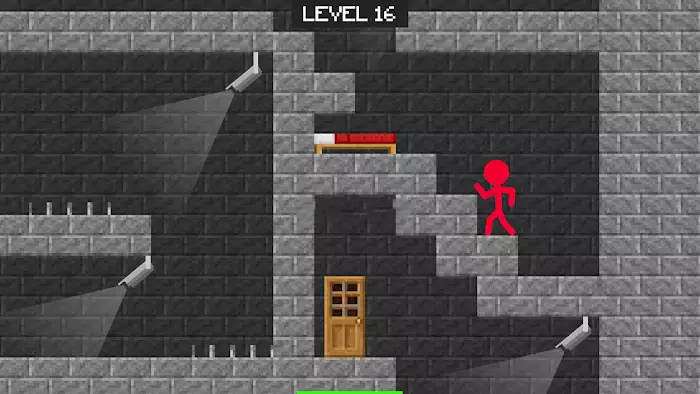 Stickman Minicraft Parkour