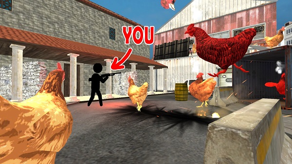 射击公鸡 射击公鸡
