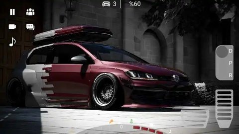 城市驾驶大众高尔夫停车场 城市驾驶大众高尔夫停车场