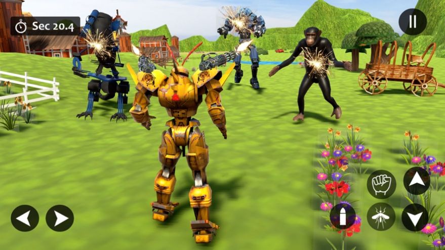 蝴蝶机器人机甲战斗