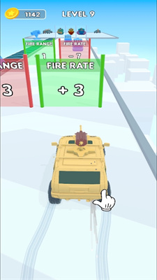 坦克车攻击冲刺