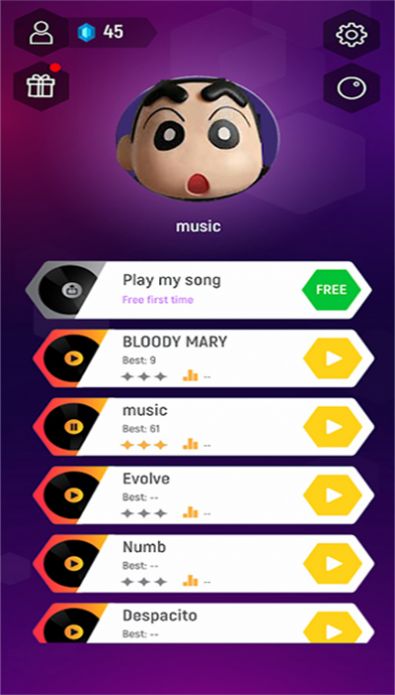 蜡笔小新瓷砖跳跃 蜡笔小新瓷砖跳跃