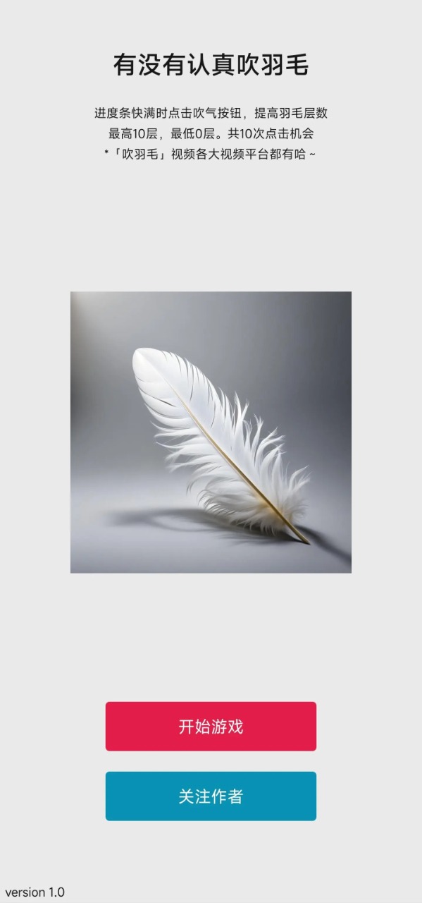 有没有认真吹羽毛 有没有认真吹羽毛