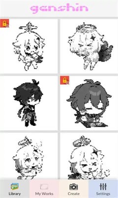 原神着色 原神着色