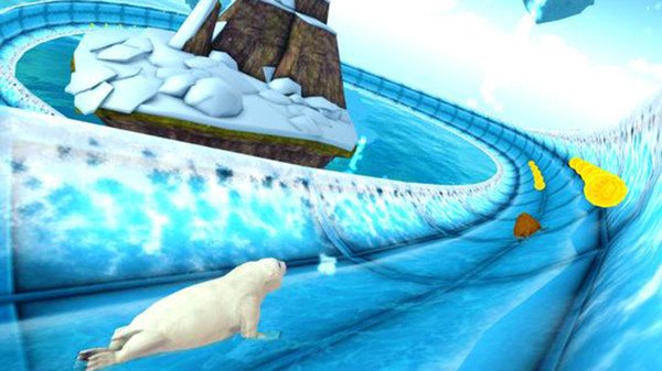 北极动物冻水滑块 北极动物冻水滑块