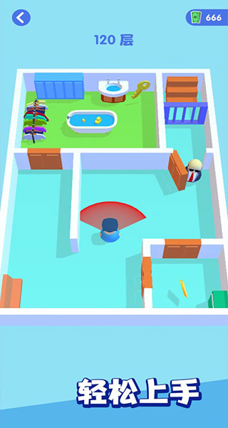 是特工就上一百层是一款游戏玩法以闯关竞技为主要模式的游戏,游戏的过程中,玩家操控的小人是一名特工,玩家要做的就是通过层层阻碍在关卡中找到宝藏,并且在不惊扰守卫的同时将宝藏带出来,警卫是有巡逻范围的,玩家一定要注意避免惊动警卫以免发生不必要的纠缠。 是特工就上一百层游戏优势 卡通的游戏画面还有很多可爱的npc在关卡中跟玩家互动。 深入关卡可以查看到多样化的通关福利,通关玩法非常简单。 只要在关卡中破解几个简单的关卡就能领取关卡的奖励。 是特工就上一百层游戏特色 在游戏中感受特工扮演闯关冒险的独特游戏乐趣, 冒险:爽快刺激的特工冒险闯关体验让玩家沉浸其中, 在游戏中自由扮演特工进行冒险挑战。 是特工就上一百层游戏亮点 让玩家身临其境体验特工扮演冒险的模拟游戏, 各种各样不同的特工扮演冒险任务等待玩家进行挑战, 通过小心隐藏躲避帮助自己顺利冒险闯关; 是特工就上一百层游戏优点 1.休闲:轻松休闲的趣味特工扮演闯关冒险体验让玩家沉浸其中,感受休闲趣味特工闯关冒险; 2.皮肤:各种各样不同的特工角色游戏皮肤供玩家解锁切换体验,感受不同特工皮肤的新鲜感; 3.玩法:丰富多样的各种特工冒险闯关游戏玩法供玩家选择体验,自由选择体验特工冒险玩法; 是特工就上一百层游戏特点 【躲避追捕】在进行闯关冒险的过程中玩家将会遇到各种不同角色的追捕,小心躲避追捕进行冒险; 【隐藏躲避】玩家需要通过隐藏躲避来避免被追捕发现, 【卡通风格】游戏采用了独特趣味的可爱卡通游戏风格,玩家能够感受到卡通风格冒险闯关新鲜感。 是特工就上一百层游戏小编点评 --通过游戏中的各种事件关卡冒险挑战,测试玩家的意识和操作技巧,增加游戏的趣味性和挑战性; --轻松的游戏内容适合打发时间、缓解压力,让玩家在紧张刺激中享受放松和娱乐,进行闯关冒险; --众多趣味关卡等待挑战,丰富的场景和道具帮助玩家完成任务,掌握独特技能体验全新游戏乐趣。 是特工就上一百层是一款游戏玩法以闯关竞技为主要模式的游戏,游戏的过程中,玩家操控的小人是一名特工,玩家要做的就是通过层层阻碍在关卡中找到宝藏,并且在不惊扰守卫的同时将宝藏带出来,警卫是有巡逻范围的,玩家一定要注意避免惊动警卫以免发生不必要的纠缠。 是特工就上一百层游戏优势 卡通的游戏画面还有很多可爱的npc在关卡中跟玩家互动。 深入关卡可以查看到多样化的通关福利,通关玩法非常简单。 只要在关卡中破解几个简单的关卡就能领取关卡的奖励。 是特工就上一百层游戏特色 在游戏中感受特工扮演闯关冒险的独特游戏乐趣, 冒险:爽快刺激的特工冒险闯关体验让玩家沉浸其中, 在游戏中自由扮演特工进行冒险挑战。 是特工就上一百层游戏亮点 让玩家身临其境体验特工扮演冒险的模拟游戏, 各种各样不同的特工扮演冒险任务等待玩家进行挑战, 通过小心隐藏躲避帮助自己顺利冒险闯关; 是特工就上一百层游戏优点 1.休闲:轻松休闲的趣味特工扮演闯关冒险体验让玩家沉浸其中,感受休闲趣味特工闯关冒险; 2.皮肤:各种各样不同的特工角色游戏皮肤供玩家解锁切换体验,感受不同特工皮肤的新鲜感; 3.玩法:丰富多样的各种特工冒险闯关游戏玩法供玩家选择体验,自由选择体验特工冒险玩法; 是特工就上一百层游戏特点 【躲避追捕】在进行闯关冒险的过程中玩家将会遇到各种不同角色的追捕,小心躲避追捕进行冒险; 【隐藏躲避】玩家需要通过隐藏躲避来避免被追捕发现, 【卡通风格】游戏采用了独特趣味的可爱卡通游戏风格,玩家能够感受到卡通风格冒险闯关新鲜感。 是特工就上一百层游戏小编点评 --通过游戏中的各种事件关卡冒险挑战,测试玩家的意识和操作技巧,增加游戏的趣味性和挑战性; --轻松的游戏内容适合打发时间、缓解压力,让玩家在紧张刺激中享受放松和娱乐,进行闯关冒险; --众多趣味关卡等待挑战,丰富的场景和道具帮助玩家完成任务,掌握独特技能体验全新游戏乐趣。